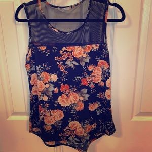 Floral tank XL